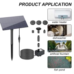 5V / 7V Solar Fountain Pump With Stake Watering System Energy Saving Kits Solar Power Panel Water Pump Garden Decoration