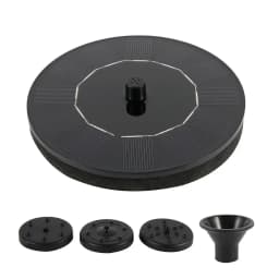 Solar Fountain Pump Floating Solar Panel Bird Baths Water Fountain with 4 Nozzles For Garden Outdoor Water Pool Pond Decor