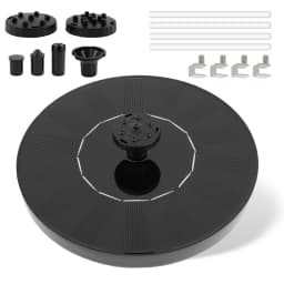 Solar Fountain Pump Floating Solar Panel Bird Baths Water Fountain with 6 Nozzles For Garden Outdoor Water Pool Pond Decor