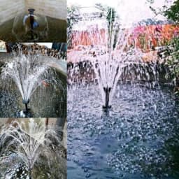 8/9PCS Fountain Pond Nozzles Solar Fountain Water Feature Pond Pump Accessories Fountain Nozzles Replacement Part Set for Garden