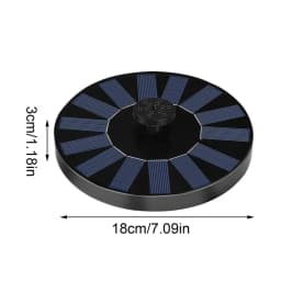13/16/18cm Solar-powered bird bath fountain pump Floating Solar Water Fountain Pool Pond Waterfall Fountain Floating Water Pump