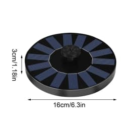 13/16/18cm Solar-powered bird bath fountain pump Floating Solar Water Fountain Pool Pond Waterfall Fountain Floating Water Pump
