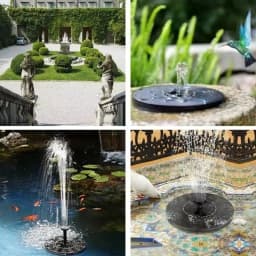 Circular Solar Fountain Pump Outdoor Swimming Pool Mini Floating Fountain Garden Courtyard Water Landscape Decoration Fountain