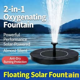 Circular Solar Fountain Pump Outdoor Swimming Pool Mini Floating Fountain Garden Courtyard Water Landscape Decoration Fountain