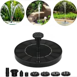 Solar Bird Bath Fountain the Garden Fountains Waterpump Floating Water Pump Solar-powered Outdoor Baths Birdbath Gardens Basin