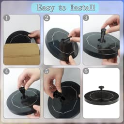 Solar Bird Bath Fountain the Garden Fountains Waterpump Floating Water Pump Solar-powered Outdoor Baths Birdbath Gardens Basin