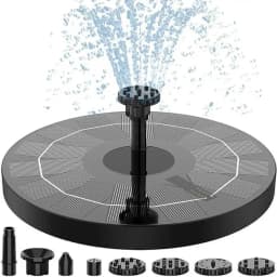 Water Source Mini Solar Water Fountain Pool Pond Waterfall Garden Decoration Outdoor Bird Bath Solar Powered Fountain Floating