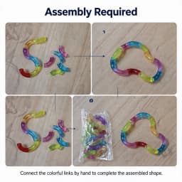 Transformable Knot Stress Relief Toy Rainbow Twisting Rope for Adults and Students, Boredom Busting Gadget for Class and Office, Portable Anti-Anxiety Stress-Relief Fidget Toy