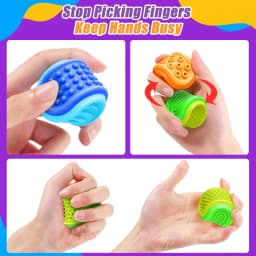 Fidget Toys Sensory Stone 3 Pack Textured Worry Stone Social Emotional Feelings Toys For Special Needs Relief Stress Toys