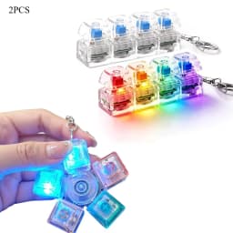 Popular Fidget Keyboard Pop It, Transparent Button Toy Spinning Top Style, Party Gift, Stress Relief for Adults Office Use