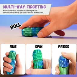 Creative 3D Printed Little Ouchie Fidget Toys Portable Mini Spiky Grippie Stim Stress Relief Toys Keychain Stimming Autism Gifts