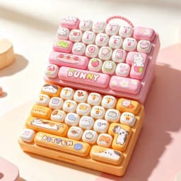 Fidget Toy 26 Keys Mechanical Keyboard Clicker Cute Cartoon Stress Relief Toy Sensory Desk Toy Kawaii Gift