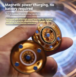 GAO Studio Shake Vibe EDC Push Slider Fidget Card Toy Magnetic Haptic Feel Coin Stress Relief Toy For Adult Gfit No Battery