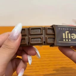 Simulated Meiji Chocolate Fidget Toy bendable structure with crisp click snap sound creative decompression toy relieve stresstoy