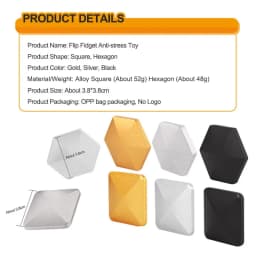 Flipo Flip Fidget Toys Rotating Kinetic Alloy Desktop Toys for Adults Office Fidget Spinner Anti Stress Relief Toys for Children