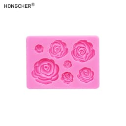 Peony & Rose Silicone Molds for Resin Jewelry DIY Handmade Chocolate Fondant Cakes Phone Case Decoration Baking Mold