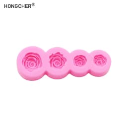 Peony & Rose Silicone Molds for Resin Jewelry DIY Handmade Chocolate Fondant Cakes Phone Case Decoration Baking Mold