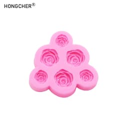 Peony & Rose Silicone Molds for Resin Jewelry DIY Handmade Chocolate Fondant Cakes Phone Case Decoration Baking Mold