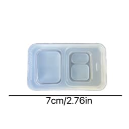 Mini box resin casting mold silicone mold accessories resin liquid mold resin keychain silicone mold resin mold