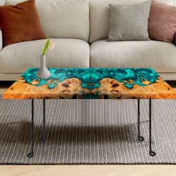 Large Rectangular Silicone Mold, Suitable for Epoxy Resin River Tables and Resin Art Creations, Featuring Tray and Coffee Table