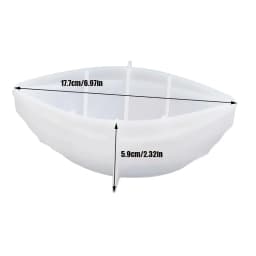 1 resin casting mold for rope knot boats, mirrors, plaster and concrete silicone molds, and flower pot making
