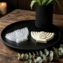 Resin Silicone Mold 1pc Flame Pattern 9-Hole Candlestick Silicone Mold,DIY Aromatherapy Candle Ornament Gypsum Mold