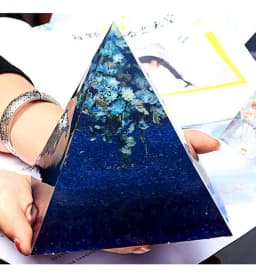 15CM Super Large Pyramid Silicone Resin Mold Craft Jewelry Crystal Making Tools Triangular Pyramid Mold Crystal UV Epoxy