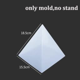 15CM Super Large Pyramid Silicone Resin Mold Craft Jewelry Crystal Making Tools Triangular Pyramid Mold Crystal UV Epoxy