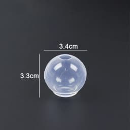 1PC 20-100mm Ball Shape Silicone Mold 3D Planet Ball Epoxy Resin Mould for DIY Crafts Home Decoration Tools