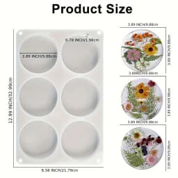 1pc- Ultra-deep resin coaster mold, large coaster mold, suitable for epoxy resin casting, coasters, handicrafts, home decoration