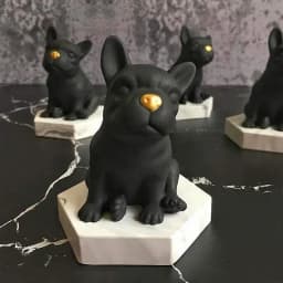 Handmade Creative Shape New Crystal Epoxy Mold Bulldog Silicone UV Mold Cake Mousse Chocolate Shaped Dessert Baking Molds