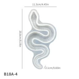 Creative Coiled Snake Silicone Mold - Realistic Serpent Resin & Plaster Casting Mold for DIY Candle, Aroma Stone & Decor