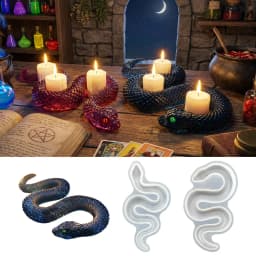 Creative Coiled Snake Silicone Mold - Realistic Serpent Resin & Plaster Casting Mold for DIY Candle, Aroma Stone & Decor