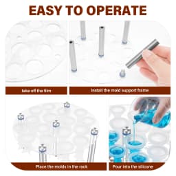 Checkerboard Chess Molds 3D Silicone Chess Resin Mold DIY Crafts Handmade Making Molds Family Party And Outdoor Board Games