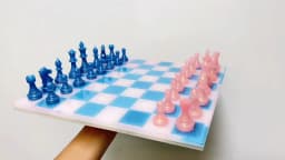 DIY Chess Silicone Mold Handmade Chessboard Set Crystal Epoxy Resin Candle Mold Home Gathering and Outdoor Game Tools