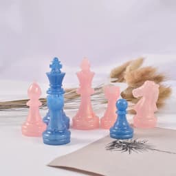 DIY Chess Silicone Mold Handmade Chessboard Set Crystal Epoxy Resin Candle Mold Home Gathering and Outdoor Game Tools