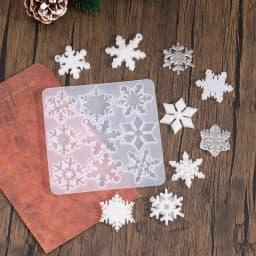 Christmas Earring Silicone Mold Earrings Epoxy Resin Mold Keychain Pendant DIY Crafts Jewelry Casting Christmas Decorations