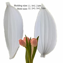 New Sale 2Pcs Tulip Petal Silicone Mold Cake Decorating Tools Veiner Mold Gumpaste Mold, Sugarcraft, Resin Clay Moulds
