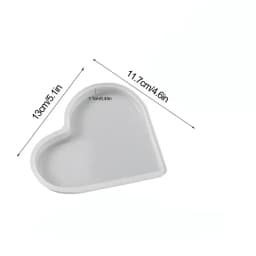 DIY Heart Memorial Mold Heart Sign Resin Silicone Mold Casting Craft Home Decoration Flower Preservation Table Decorations