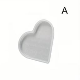 DIY Heart Memorial Mold Heart Sign Resin Silicone Mold Casting Craft Home Decoration Flower Preservation Table Decorations