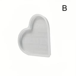 DIY Heart Memorial Mold Heart Sign Resin Silicone Mold Casting Craft Home Decoration Flower Preservation Table Decorations