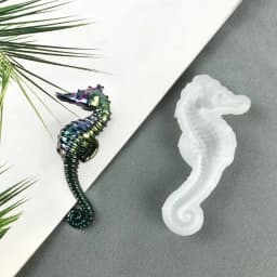1Pcs Seahorse Keychain Silicone Mold Epoxy Resin Casting Mold DIY Handmade Craft Mold For Creative Jewelry Make Pendant Ornament