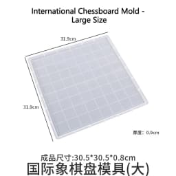 DIY Chess Set Silicone Mold Handmade Crystal Epoxy Resin Candle Mould for Home And Outdoor Game Gathering