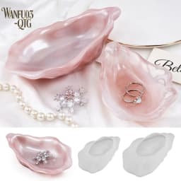Hot Sale Oyster Shell Silicone Edge Pearl Candle Mould DIY Plaster Jewelry Tray Making Molds Handmade Gift Resin Casting Mold