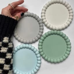 3-Piece Silicone Tray Mold Set - DIY Silicone Molds for Plaster, Cement, and Resin Casting - Creative Home Decor Crafts