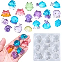 Seahorse Octopus Angel Silicone Mold DIY Handmade Sea Creatures Crystal Epoxy Resin Jewelry Craft Casting Molds Home Art Decor