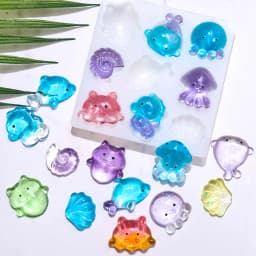 Seahorse Octopus Angel Silicone Mold DIY Handmade Sea Creatures Crystal Epoxy Resin Jewelry Craft Casting Molds Home Art Decor
