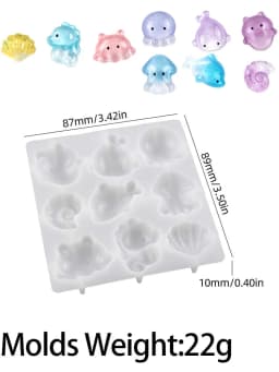 Seahorse Octopus Angel Silicone Mold DIY Handmade Sea Creatures Crystal Epoxy Resin Jewelry Craft Casting Molds Home Art Decor