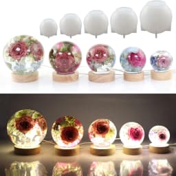 65-120mm Sphere Ball Silicone Mold For Dry Flower Sphere Ball Resin Craft Making DIY Jewelryy Making Casting Epoxy Resin Molds