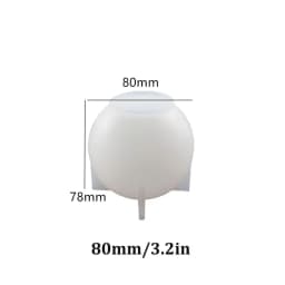 65-120mm Sphere Ball Silicone Mold For Dry Flower Sphere Ball Resin Craft Making DIY Jewelryy Making Casting Epoxy Resin Molds